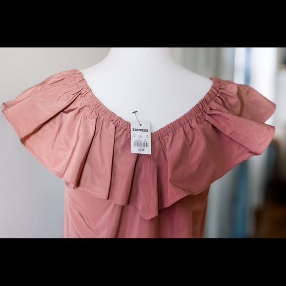 Express Ruffle V Neck Blouse - Picture 8 of 9